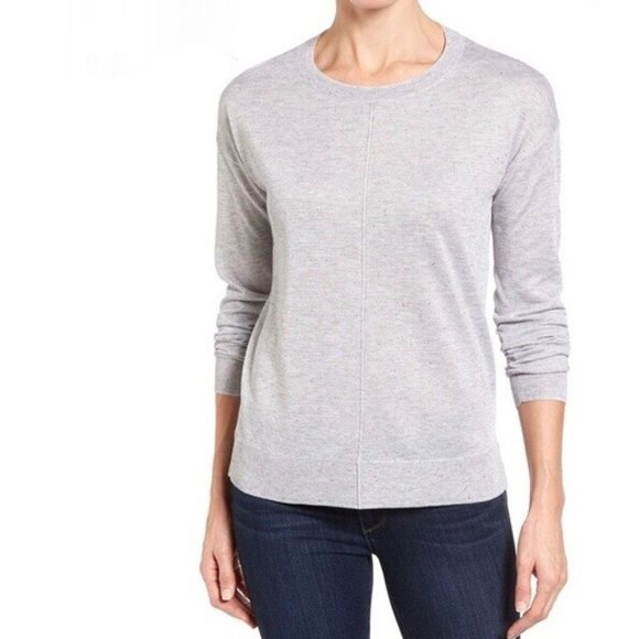 Halogen Sweaters - HALOGEN High-Lo Seam Detail Sweater